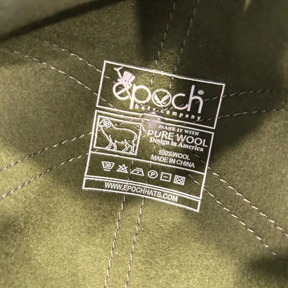 KANGOL 100% Wool Adjustable Hat two toned green - Picture 5 of 6